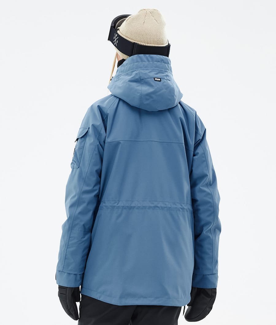 Dope Akin W Snowboardjacke Damen Blau Grau | 906-JQKZUN