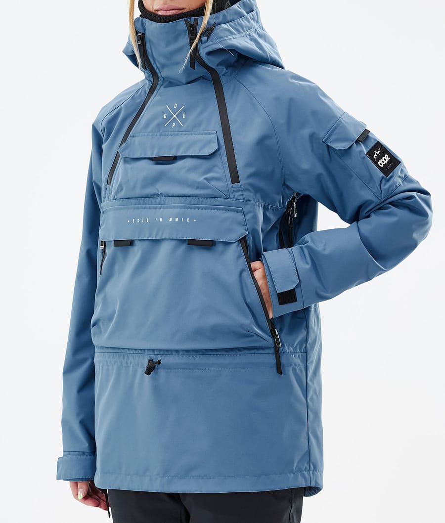 Dope Akin W Snowboardjacke Damen Blau Grau | 906-JQKZUN