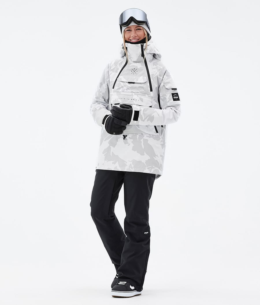 Dope Akin W Snowboardjacke Damen Grau Camouflage | 371-UBGPJM