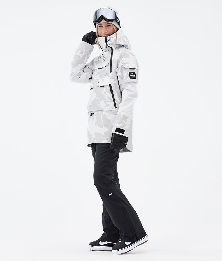 Dope Akin W Snowboardjacke Damen Grau Camouflage | 371-UBGPJM