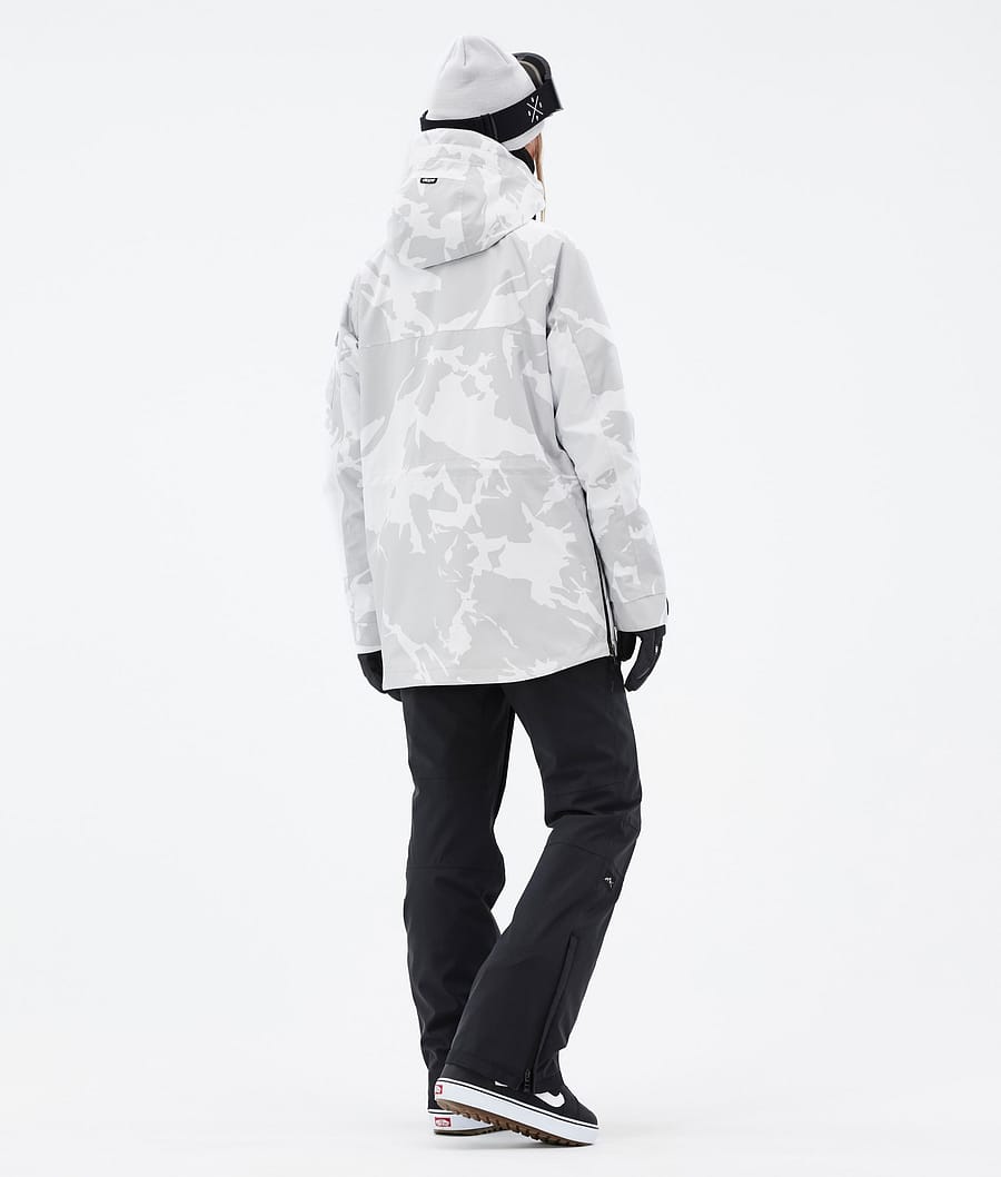 Dope Akin W Snowboardjacke Damen Grau Camouflage | 371-UBGPJM