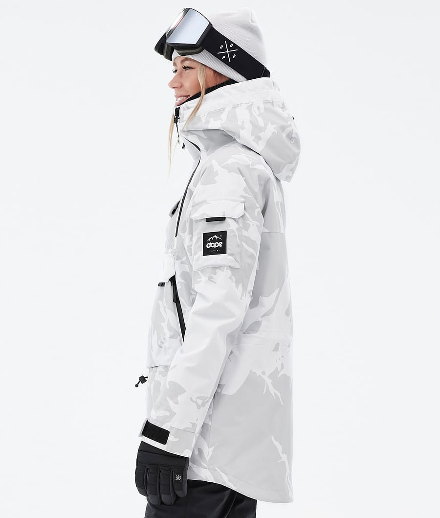 Dope Akin W Snowboardjacke Damen Grau Camouflage | 371-UBGPJM