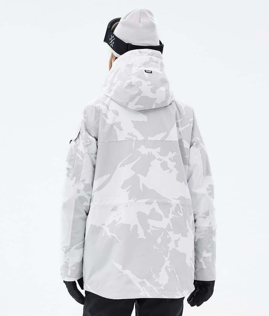 Dope Akin W Snowboardjacke Damen Grau Camouflage | 371-UBGPJM