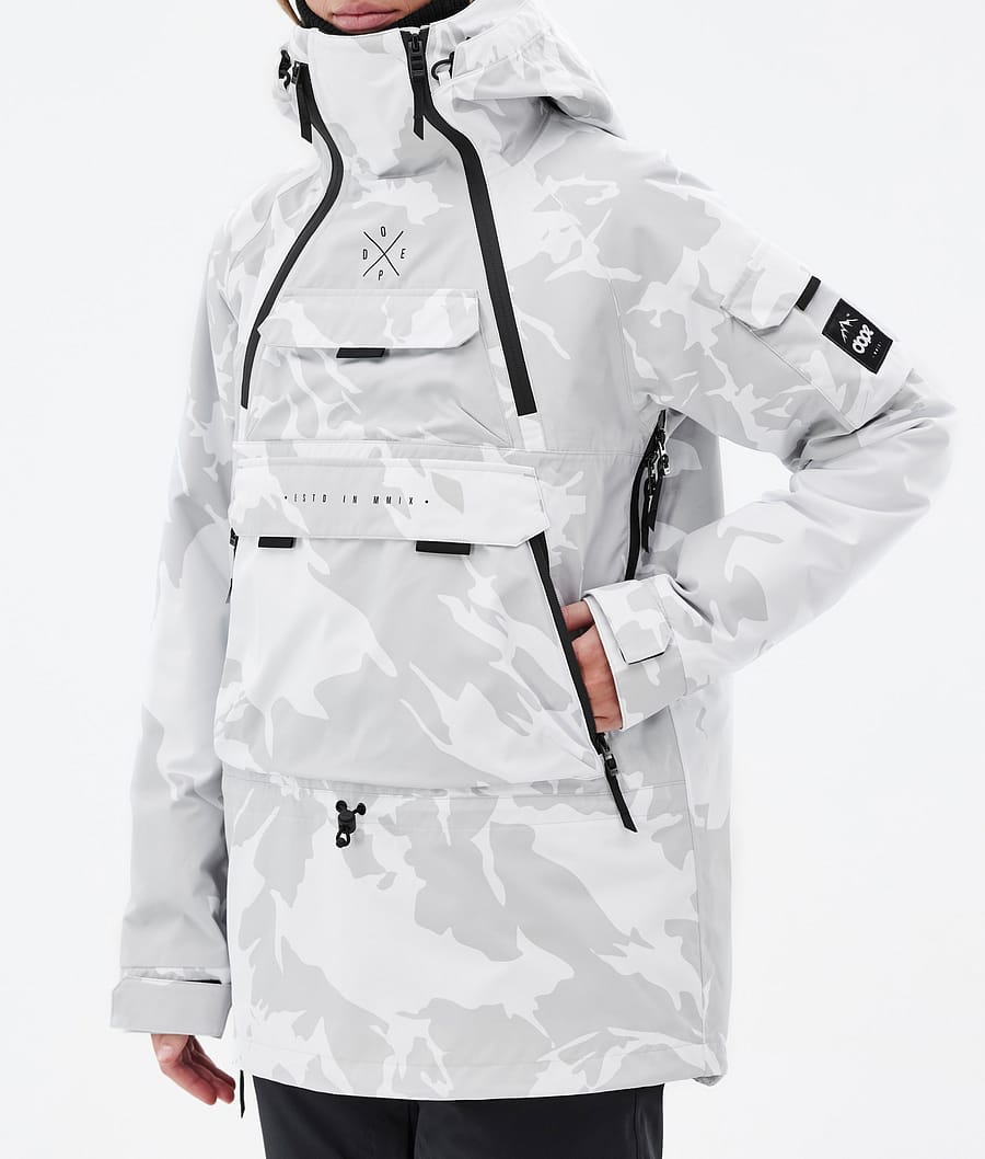 Dope Akin W Snowboardjacke Damen Grau Camouflage | 371-UBGPJM