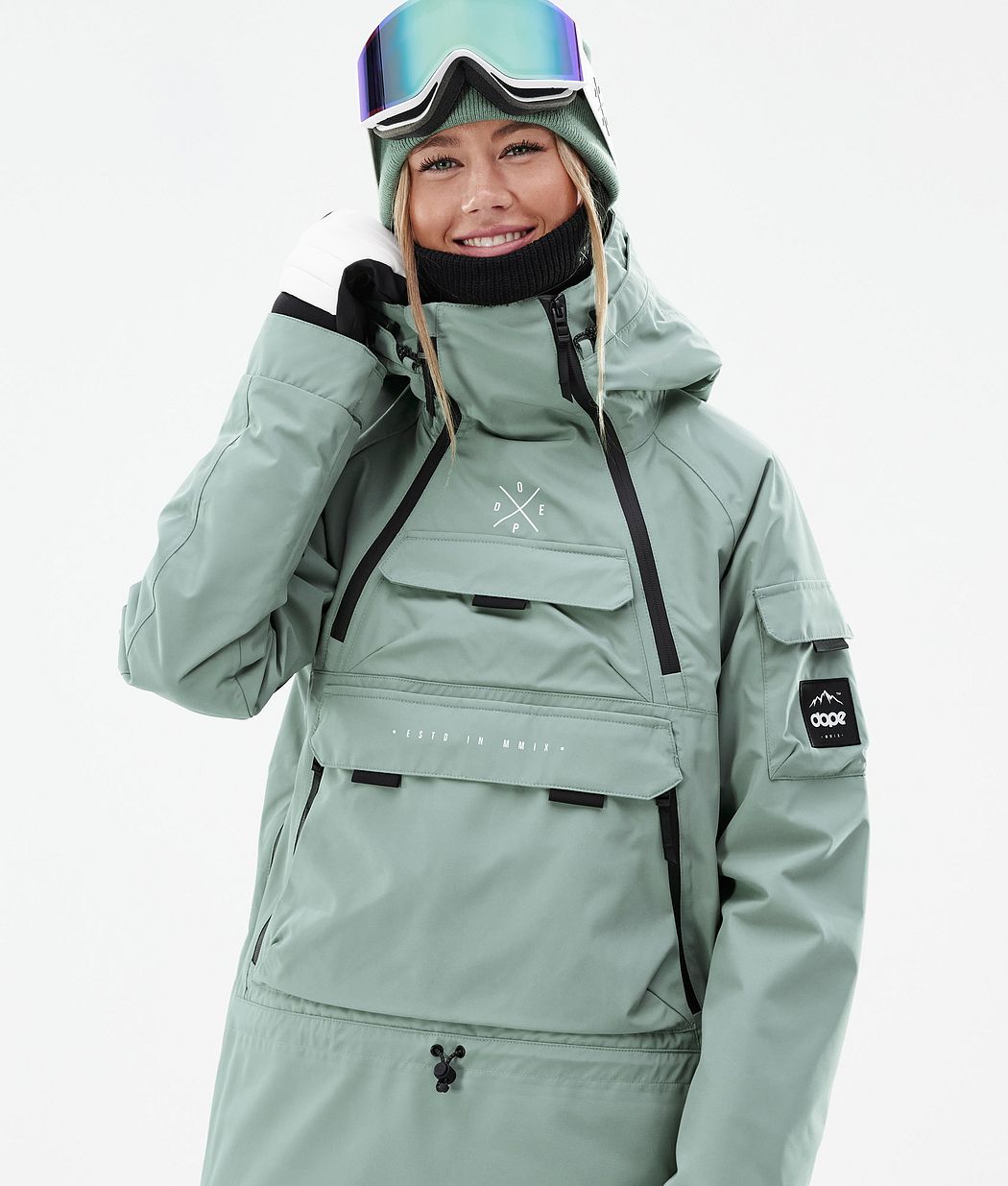 Dope Akin W Snowboardjacke Damen Grün | 574-EDNXAW