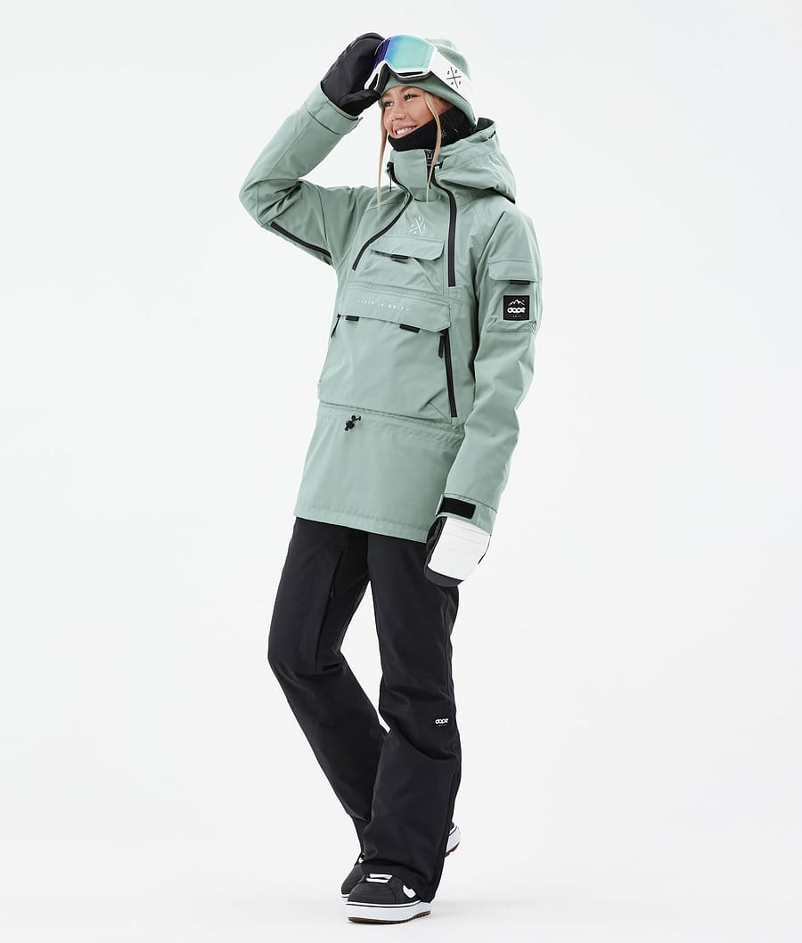 Dope Akin W Snowboardjacke Damen Grün | 574-EDNXAW