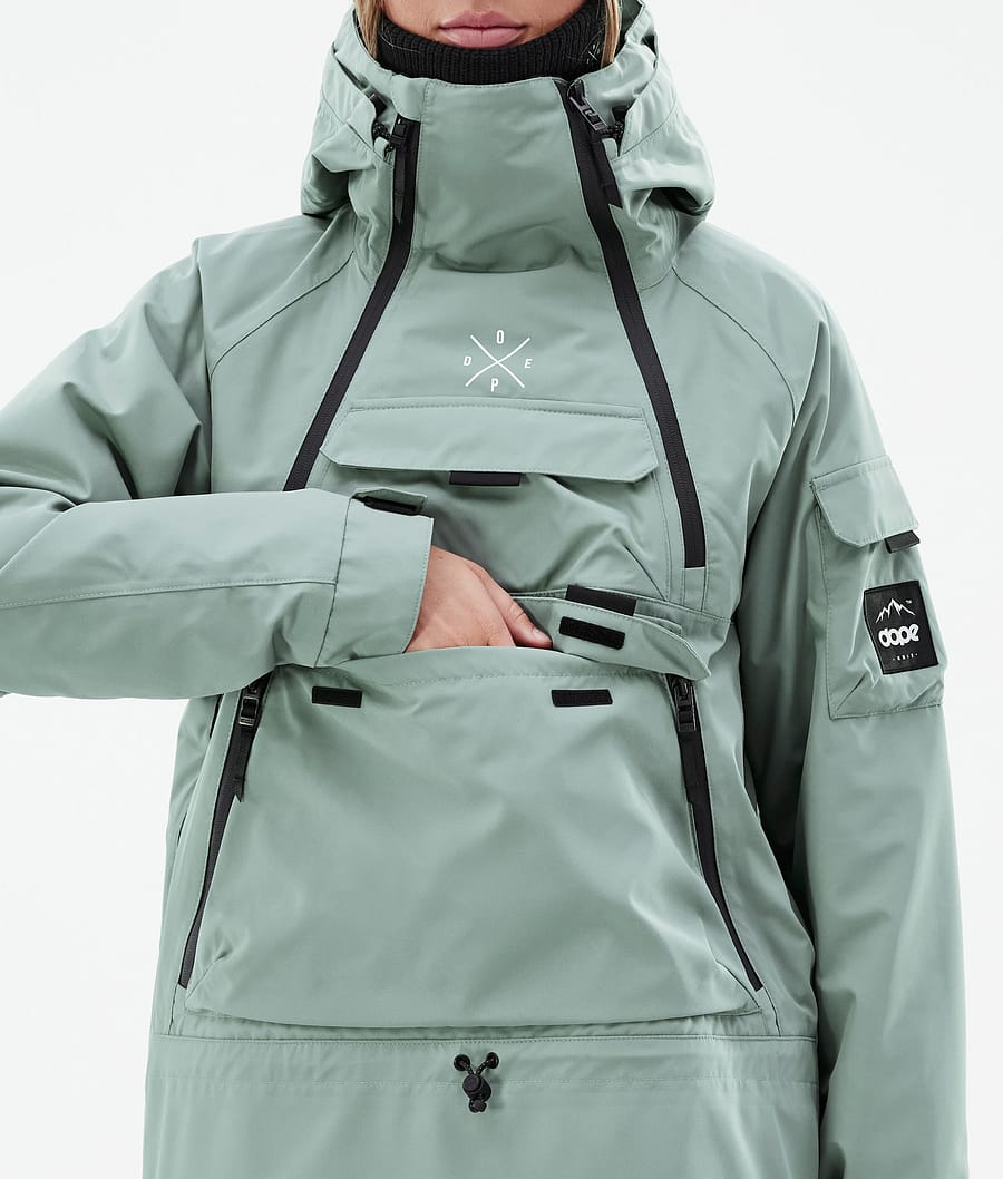 Dope Akin W Snowboardjacke Damen Grün | 574-EDNXAW
