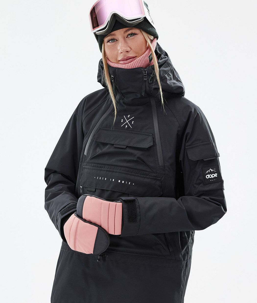 Dope Akin W Snowboardjacke Damen Schwarz | 743-URCVGH