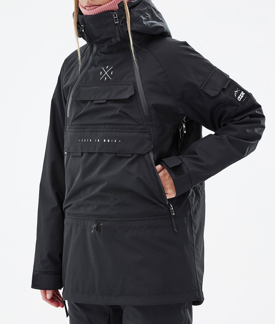Dope Akin W Snowboardjacke Damen Schwarz | 743-URCVGH