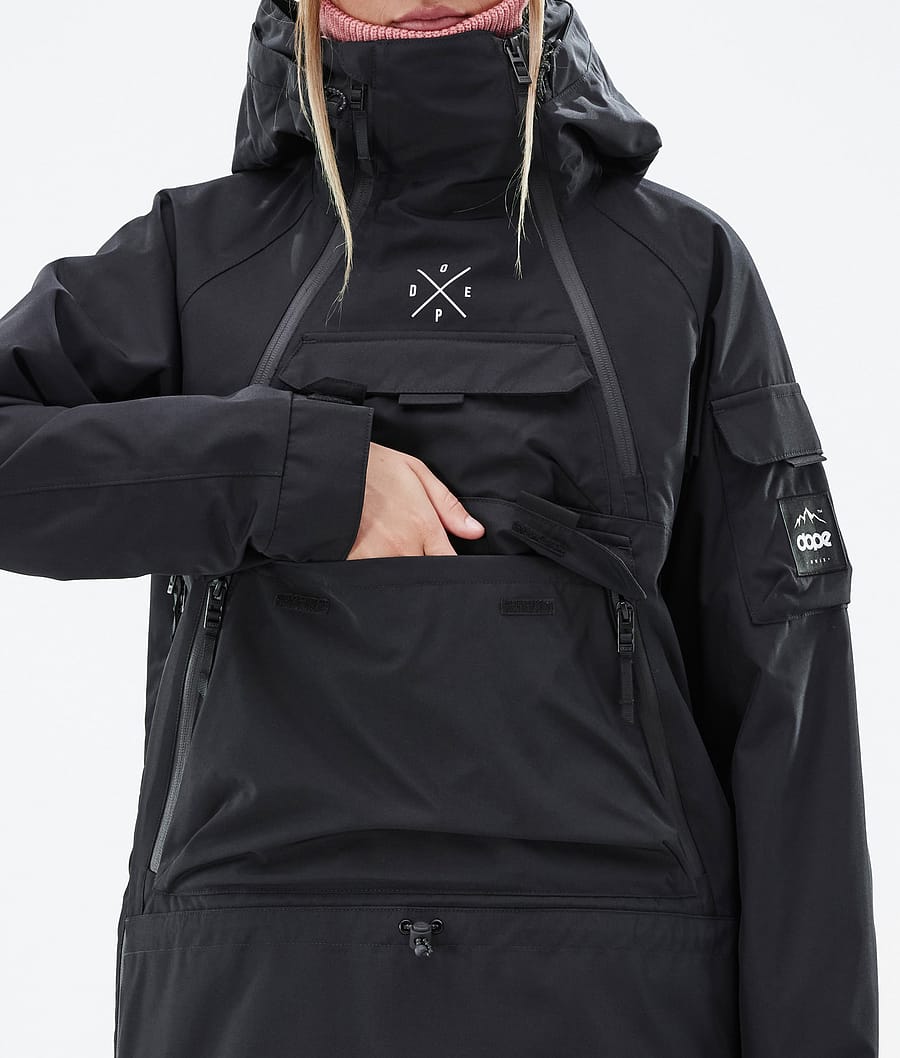 Dope Akin W Snowboardjacke Damen Schwarz | 743-URCVGH