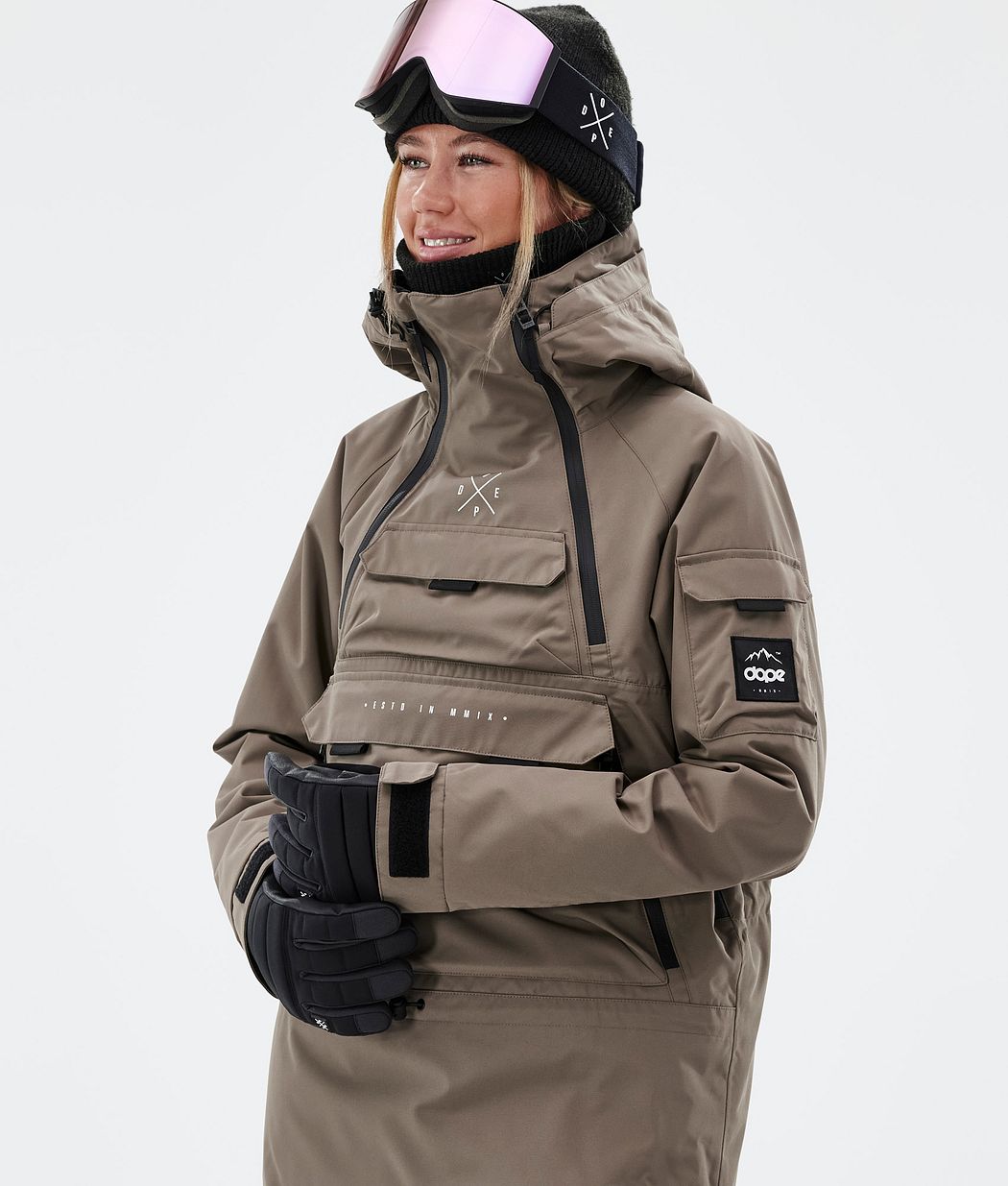 Dope Akin W Snowboardjacke Damen Tiefesbraun | 973-LRGYZJ