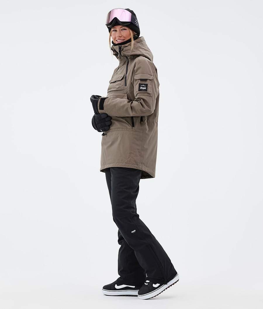 Dope Akin W Snowboardjacke Damen Tiefesbraun | 973-LRGYZJ