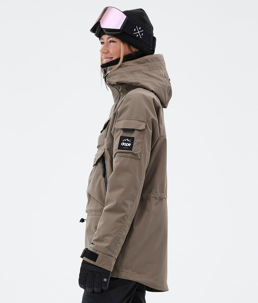 Dope Akin W Snowboardjacke Damen Tiefesbraun | 973-LRGYZJ