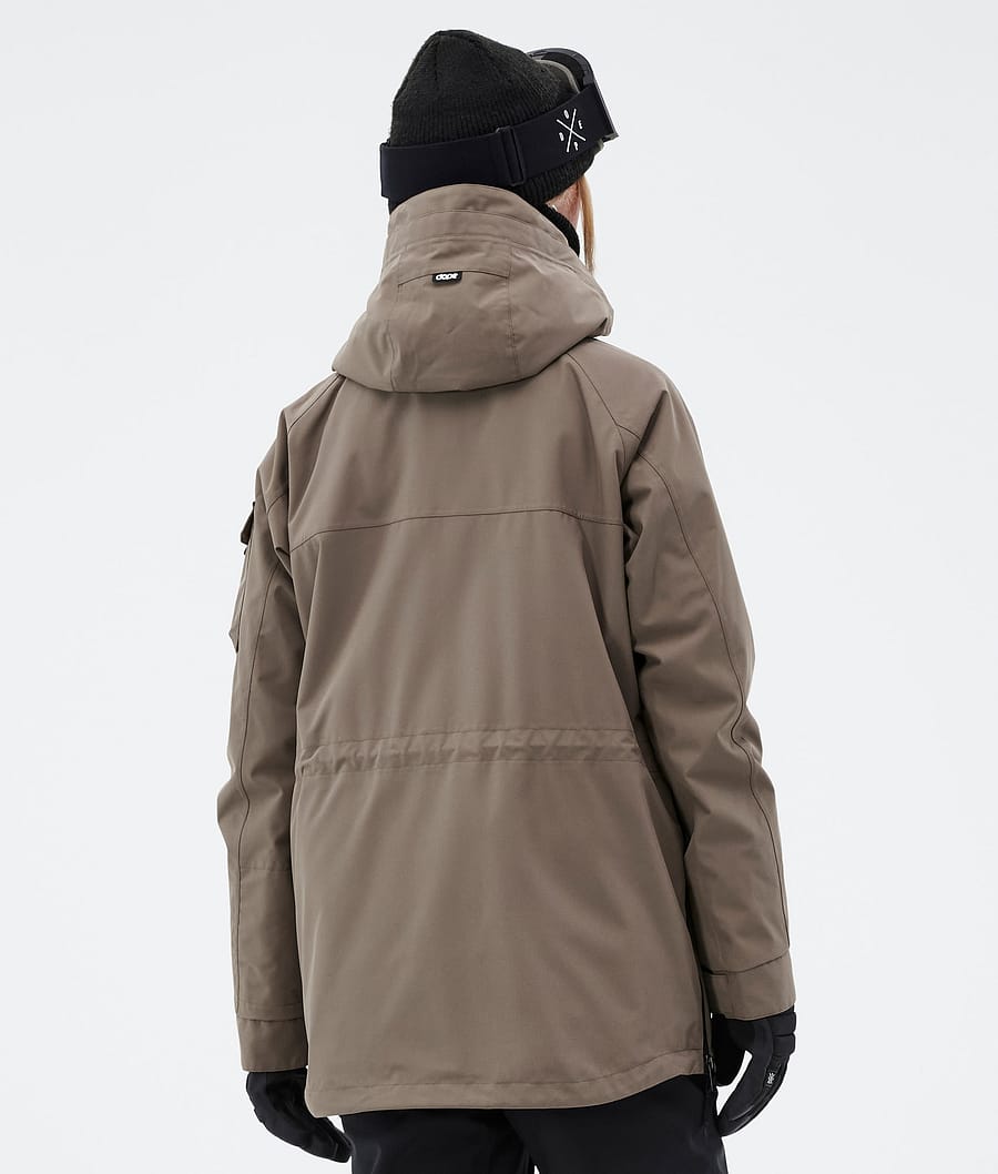 Dope Akin W Snowboardjacke Damen Tiefesbraun | 973-LRGYZJ