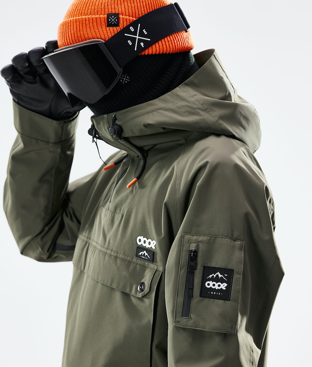 Dope Annok 2021 Snowboardjacke Herren Olivgrün Grün Schwarz | 498-JRBTMN