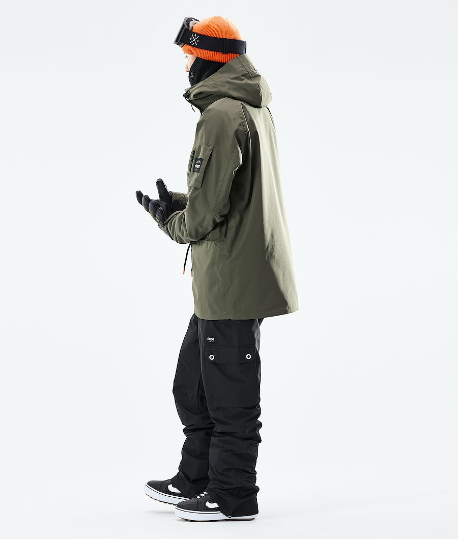 Dope Annok 2021 Snowboardjacke Herren Olivgrün Grün Schwarz | 498-JRBTMN