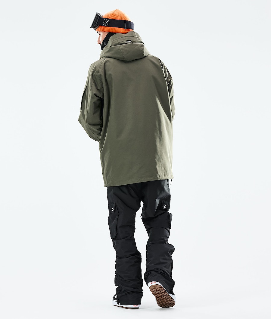 Dope Annok 2021 Snowboardjacke Herren Olivgrün Grün Schwarz | 498-JRBTMN