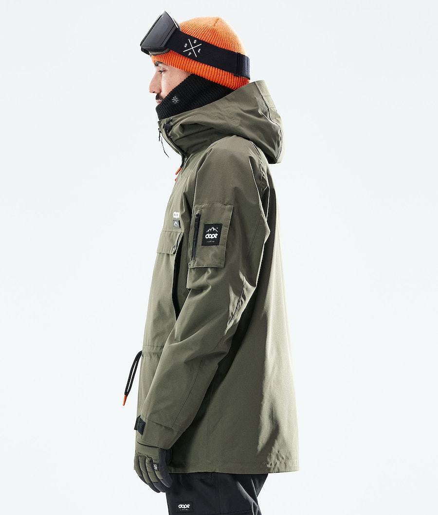 Dope Annok 2021 Snowboardjacke Herren Olivgrün Grün Schwarz | 498-JRBTMN