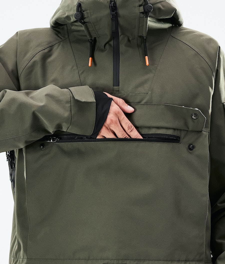 Dope Annok 2021 Snowboardjacke Herren Olivgrün Grün Schwarz | 498-JRBTMN
