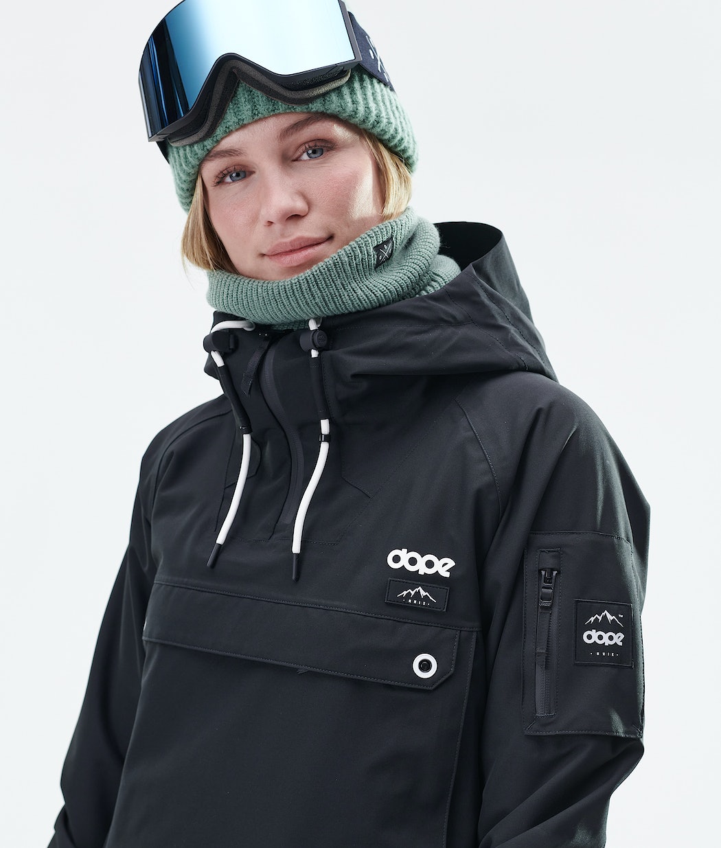 Dope Annok Long W Snowboardjacke Damen Schwarz | 237-PMDNRU