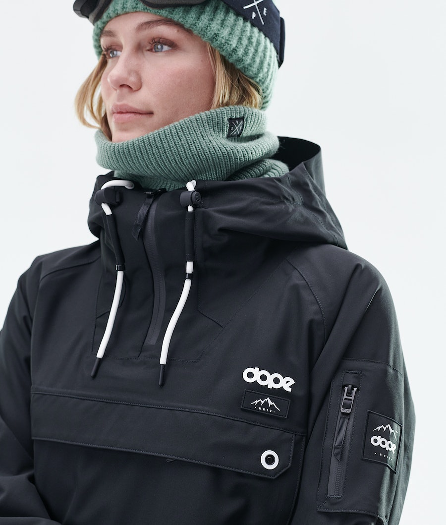 Dope Annok Long W Snowboardjacke Damen Schwarz | 237-PMDNRU