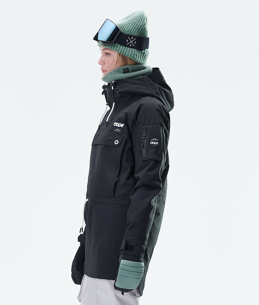 Dope Annok Long W Snowboardjacke Damen Schwarz | 237-PMDNRU