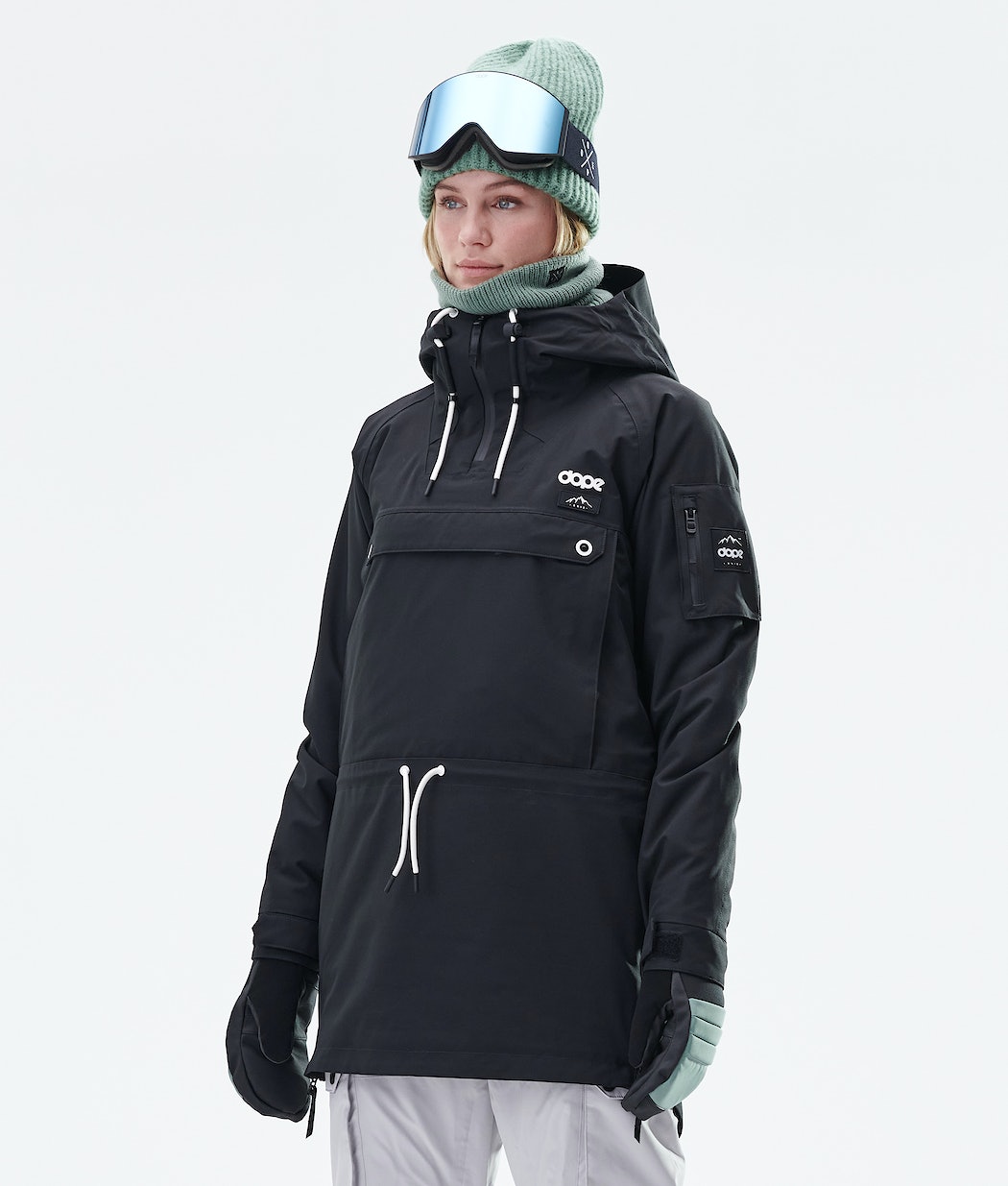 Dope Annok Long W Snowboardjacke Damen Schwarz | 237-PMDNRU