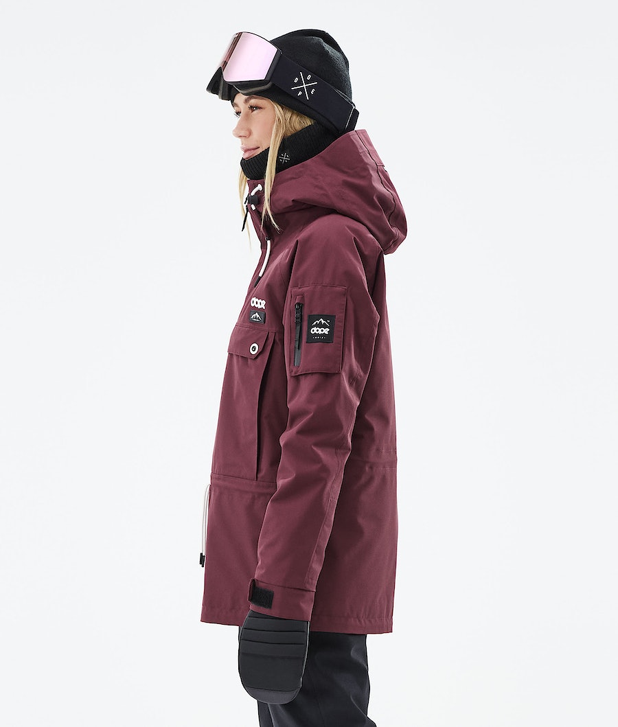 Dope Annok W 2021 Snowboardjacke Damen Bordeaux | 125-ZQINYT