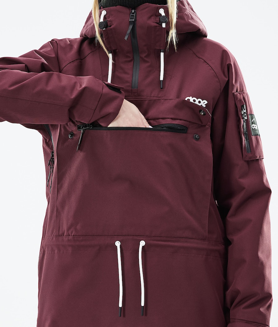 Dope Annok W 2021 Snowboardjacke Damen Bordeaux | 125-ZQINYT