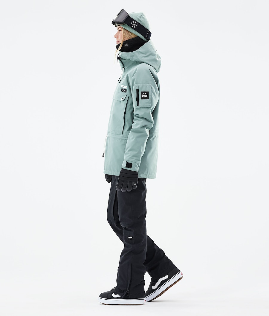 Dope Annok W 2021 Snowboardjacke Damen Grün | 612-HKFWED