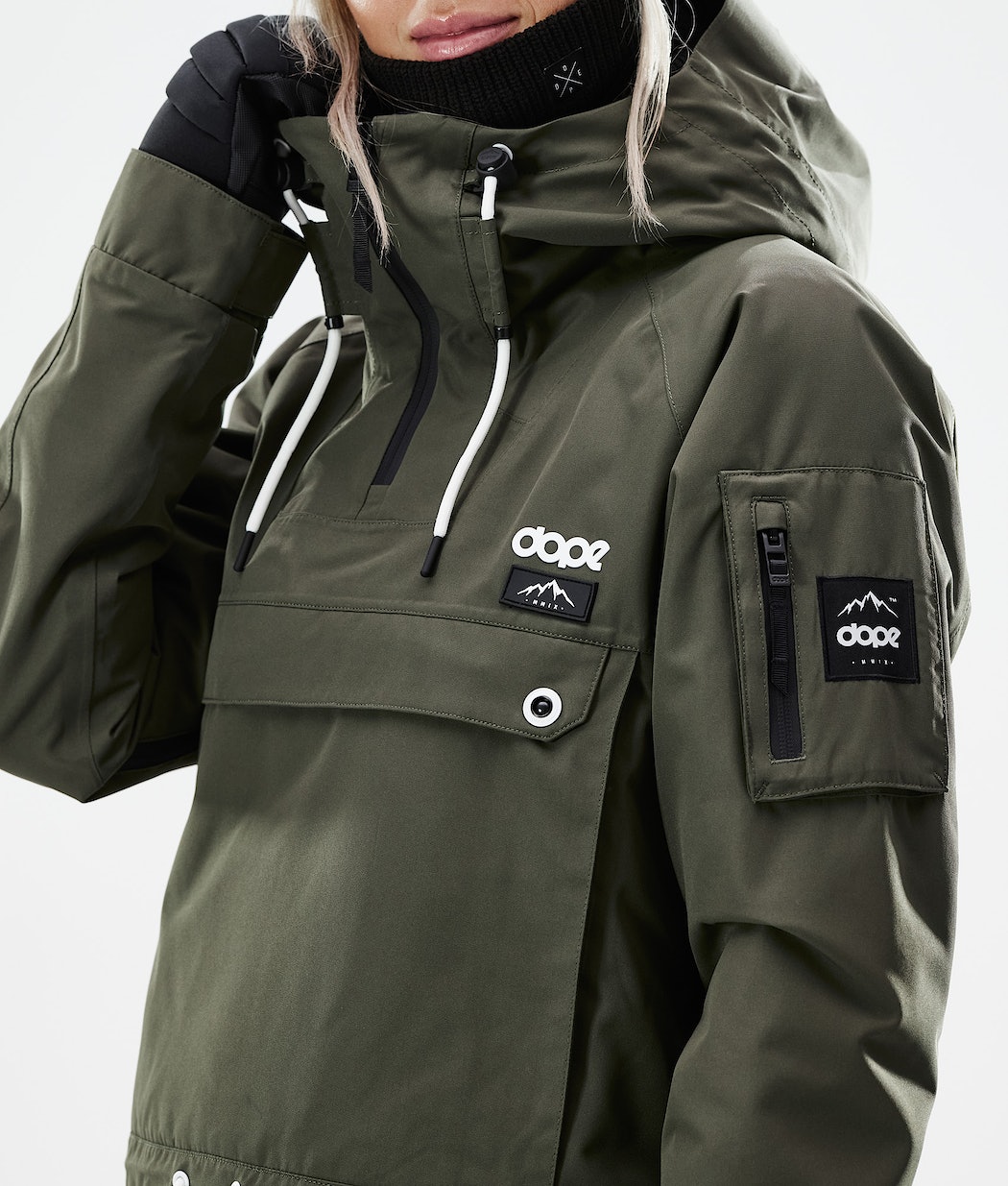 Dope Annok W 2021 Snowboardjacke Damen Olivgrün Grün | 845-HEMFCK