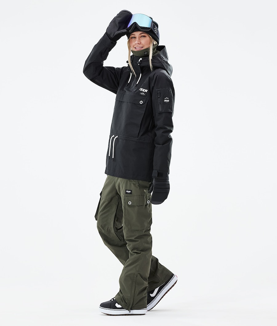 Dope Annok W 2021 Snowboardjacke Damen Schwarz | 276-UZLXEJ