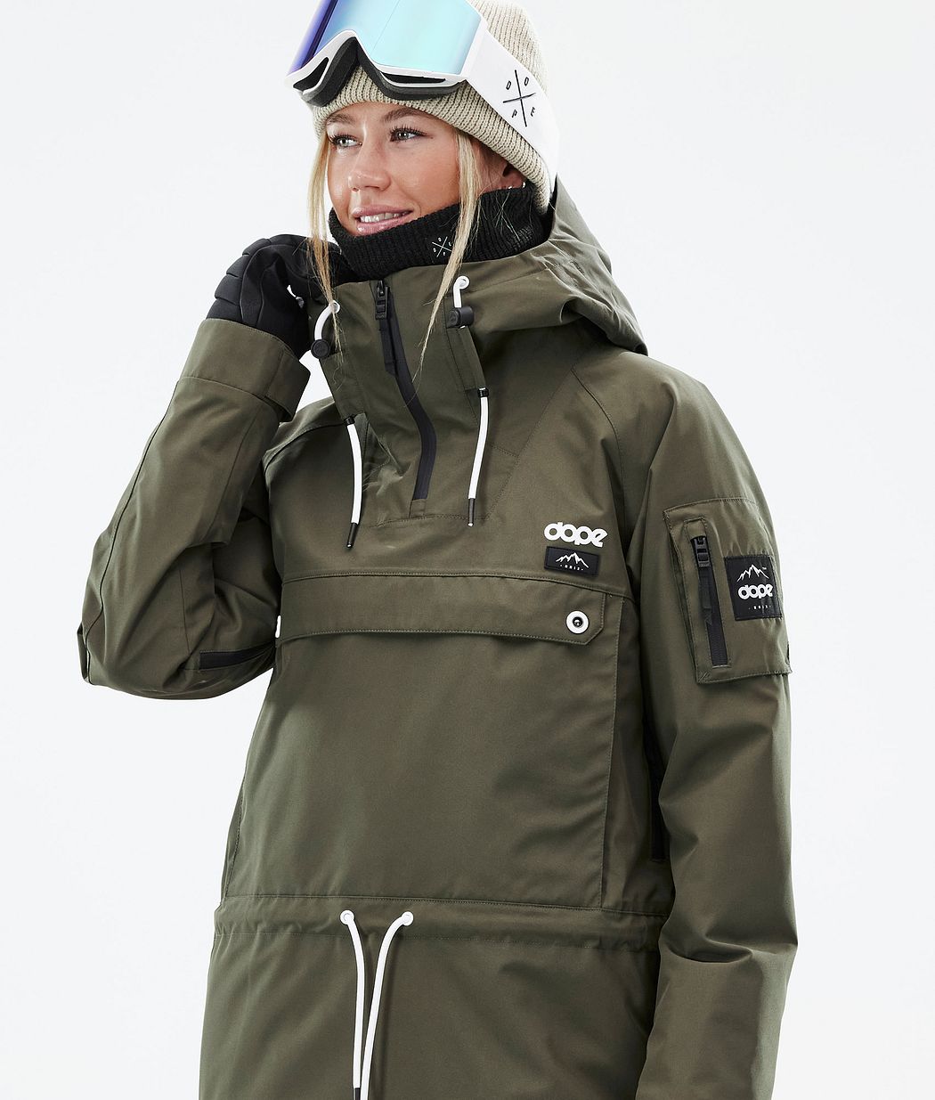 Dope Annok W Snowboardjacke Damen Olivgrün Grün | 073-JCRAFB