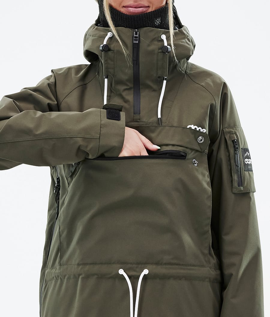 Dope Annok W Snowboardjacke Damen Olivgrün Grün | 073-JCRAFB