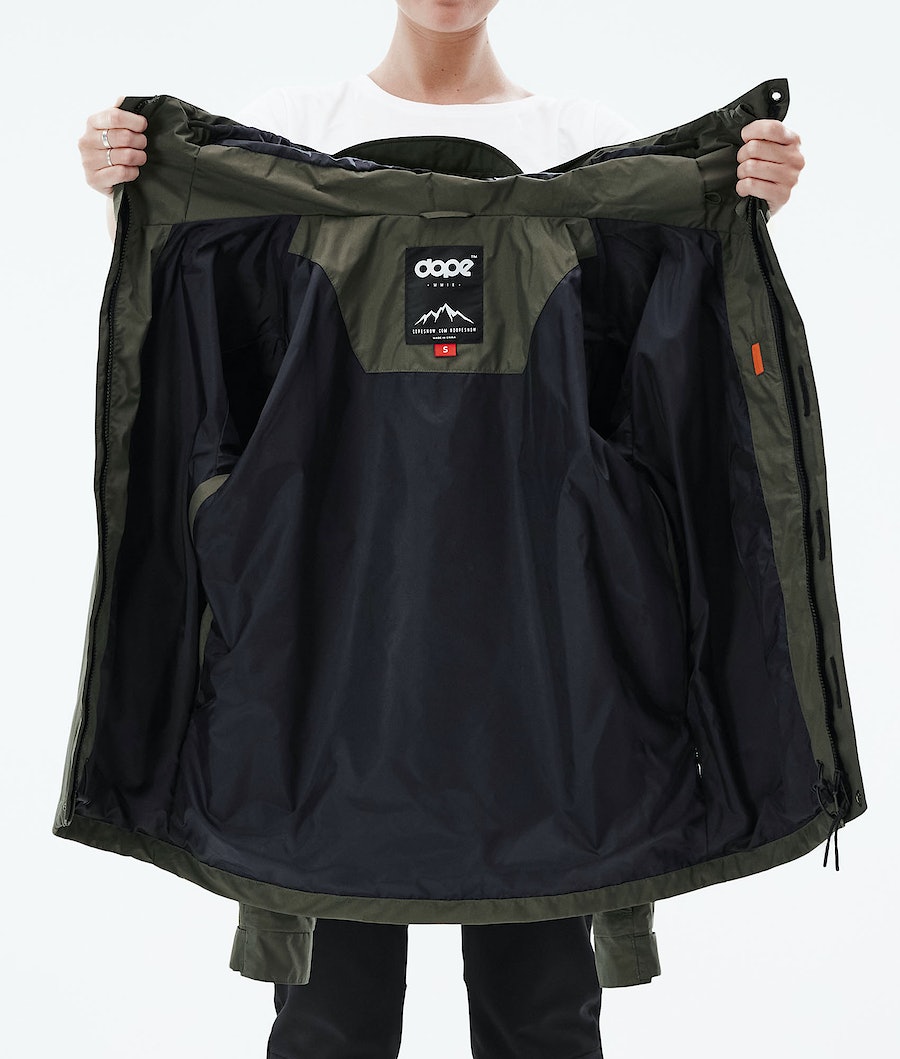Dope Blizzard FZ Light W Skijacke Damen Olivgrün Grün | 027-KMBLJY