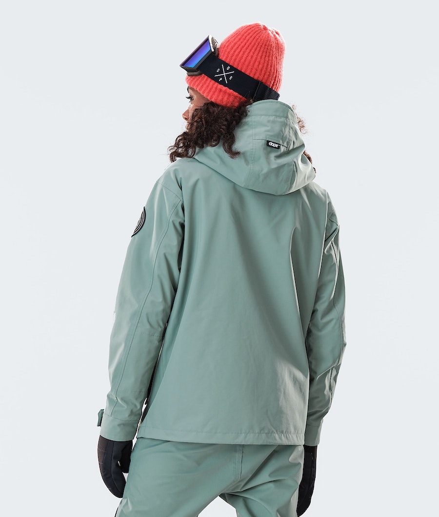 Dope Blizzard FZ W 2020 Snowboardjacke Damen Grün | 602-NTWUQI