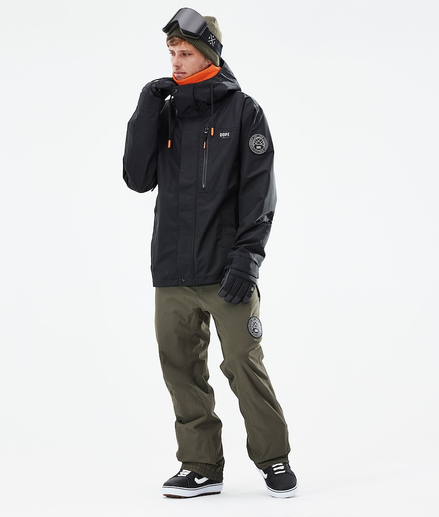 Dope Blizzard Full Zip 2021 Snowboardjacke Herren Schwarz | 059-ZNLWEO