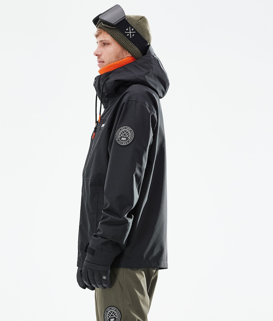Dope Blizzard Full Zip 2021 Snowboardjacke Herren Schwarz | 059-ZNLWEO
