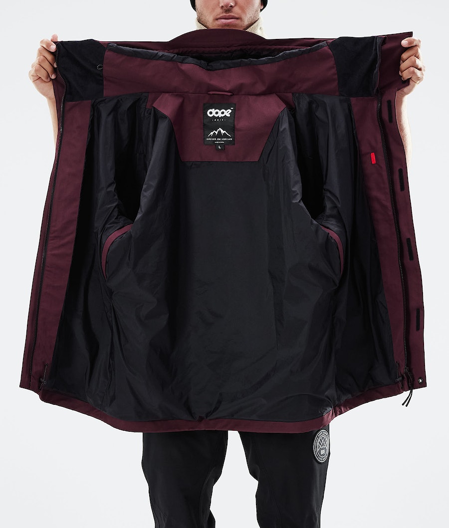 Dope Blizzard Full Zip 2021 Snowboardjacke Herren Bordeaux | 601-TGNUZQ