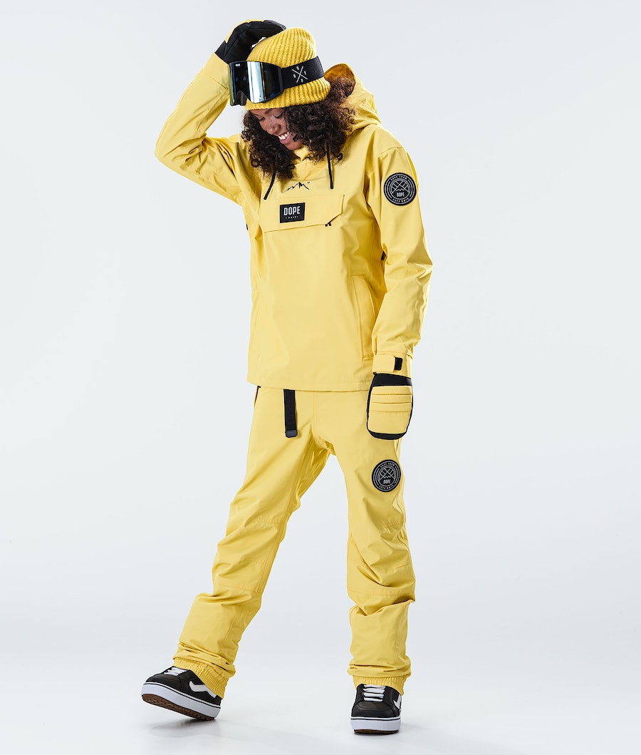 Dope Blizzard PO W 2020 Snowboardjacke Damen Gelb | 867-FAKZVQ
