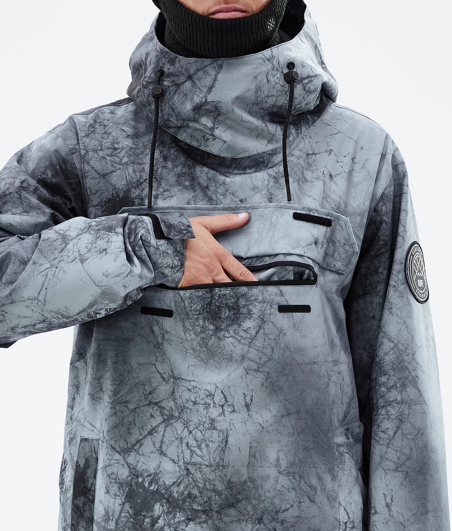 Dope Blizzard Snowboardjacke Herren Grau Blau Schwarz | 341-EDNQRJ