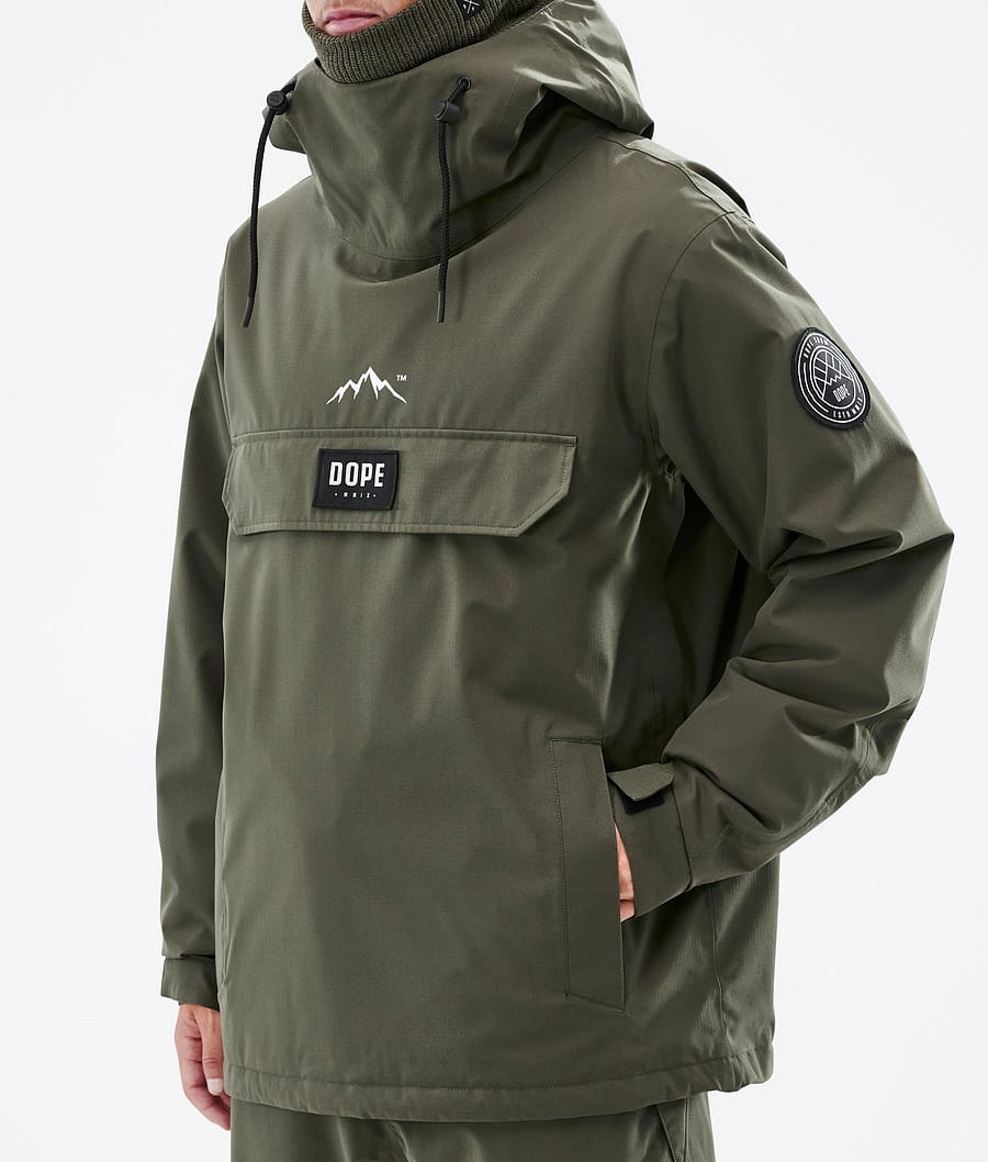 Dope Blizzard Snowboardjacke Herren Olivgrün Grün | 735-YHELIX