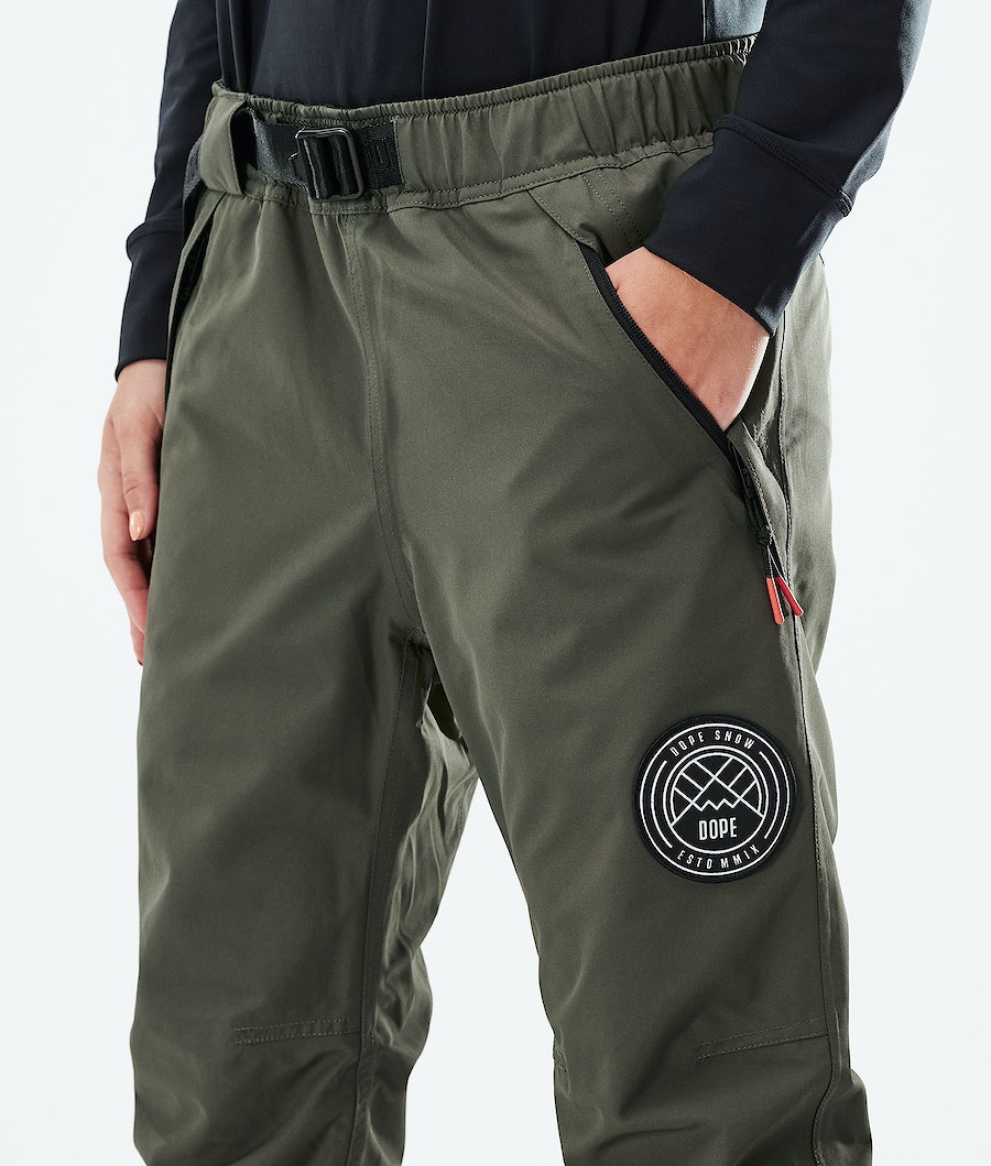Dope Blizzard W 2021 Snowboardhosen Damen Olivgrün Grün | 127-FXSKTN