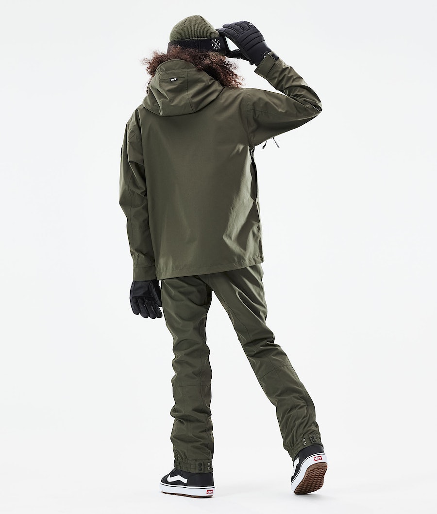Dope Blizzard W 2021 Snowboardjacke Damen Olivgrün Grün | 785-LCAHJX