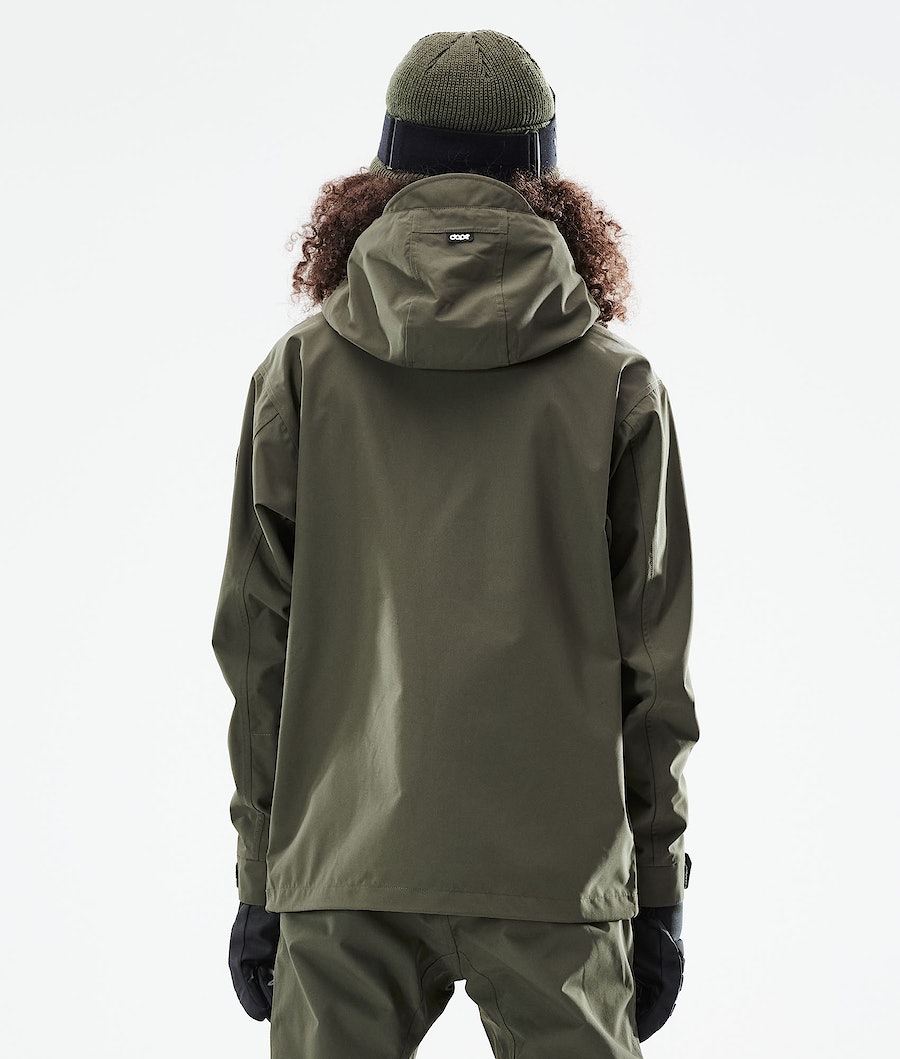 Dope Blizzard W 2021 Snowboardjacke Damen Olivgrün Grün | 785-LCAHJX