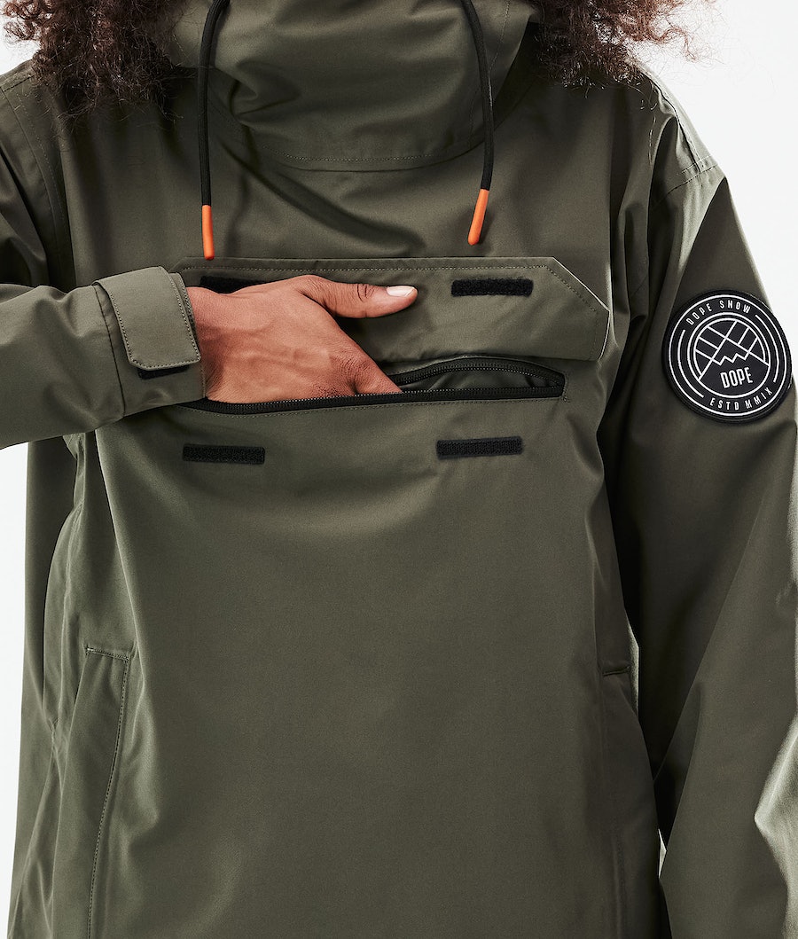 Dope Blizzard W 2021 Snowboardjacke Damen Olivgrün Grün | 785-LCAHJX