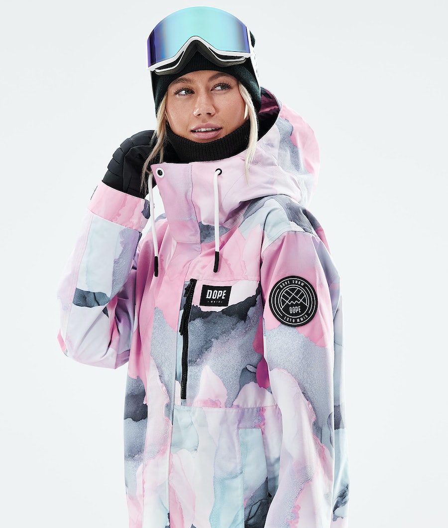 Dope Blizzard W Full Zip 2021 Snowboardjacke Damen Mehrfarbig Rosa | 431-RWPCUN