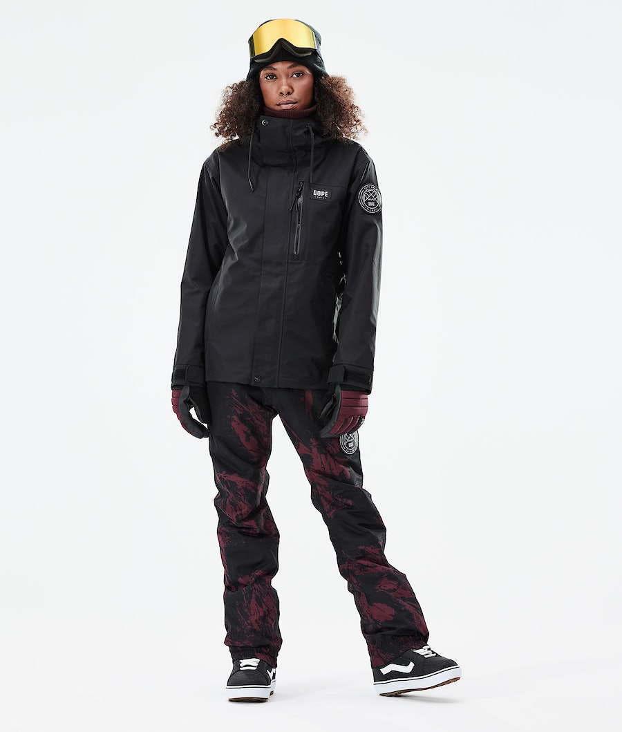 Dope Blizzard W Full Zip 2021 Snowboardjacke Damen Schwarz | 742-FLYDVW