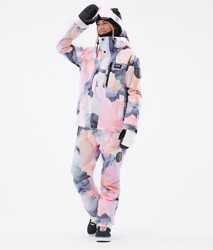 Dope Blizzard W Full Zip Snowboardjacke Damen Mehrfarbig Rosa | 031-JCNFDQ