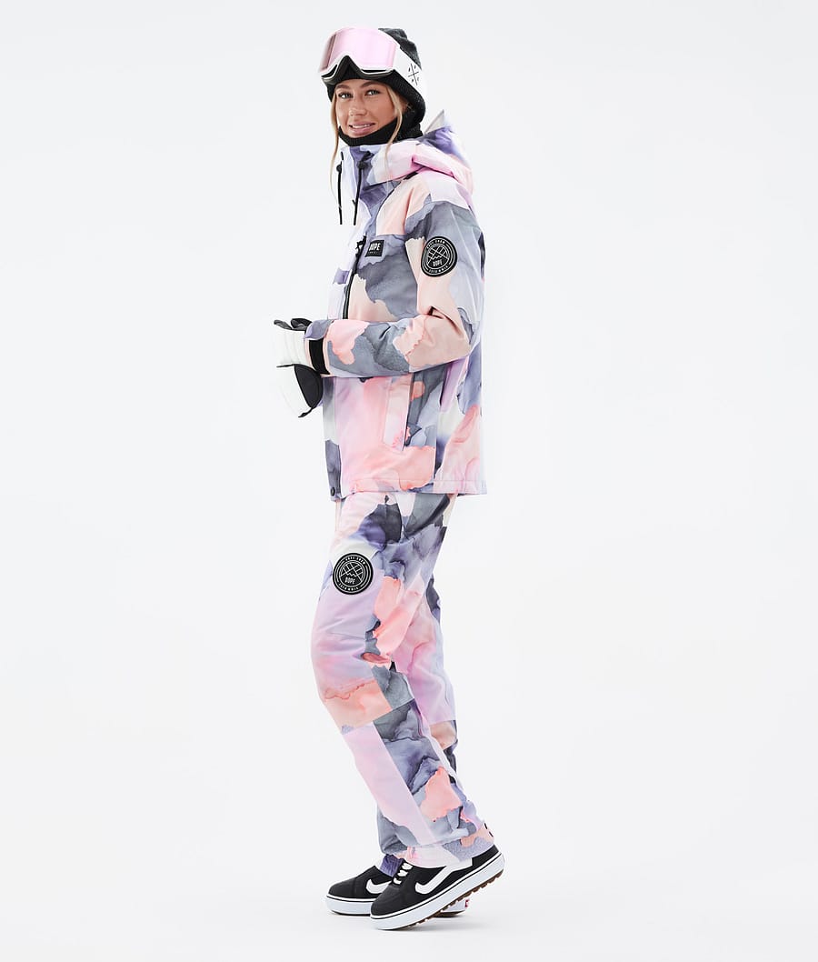 Dope Blizzard W Full Zip Snowboardjacke Damen Mehrfarbig Rosa | 031-JCNFDQ